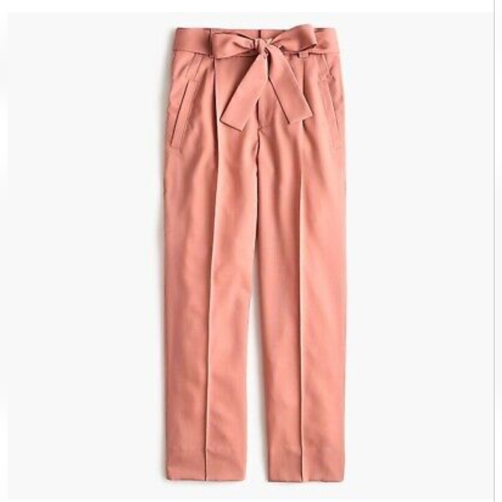 EUC JCrew Collection Tie-Waist Pant